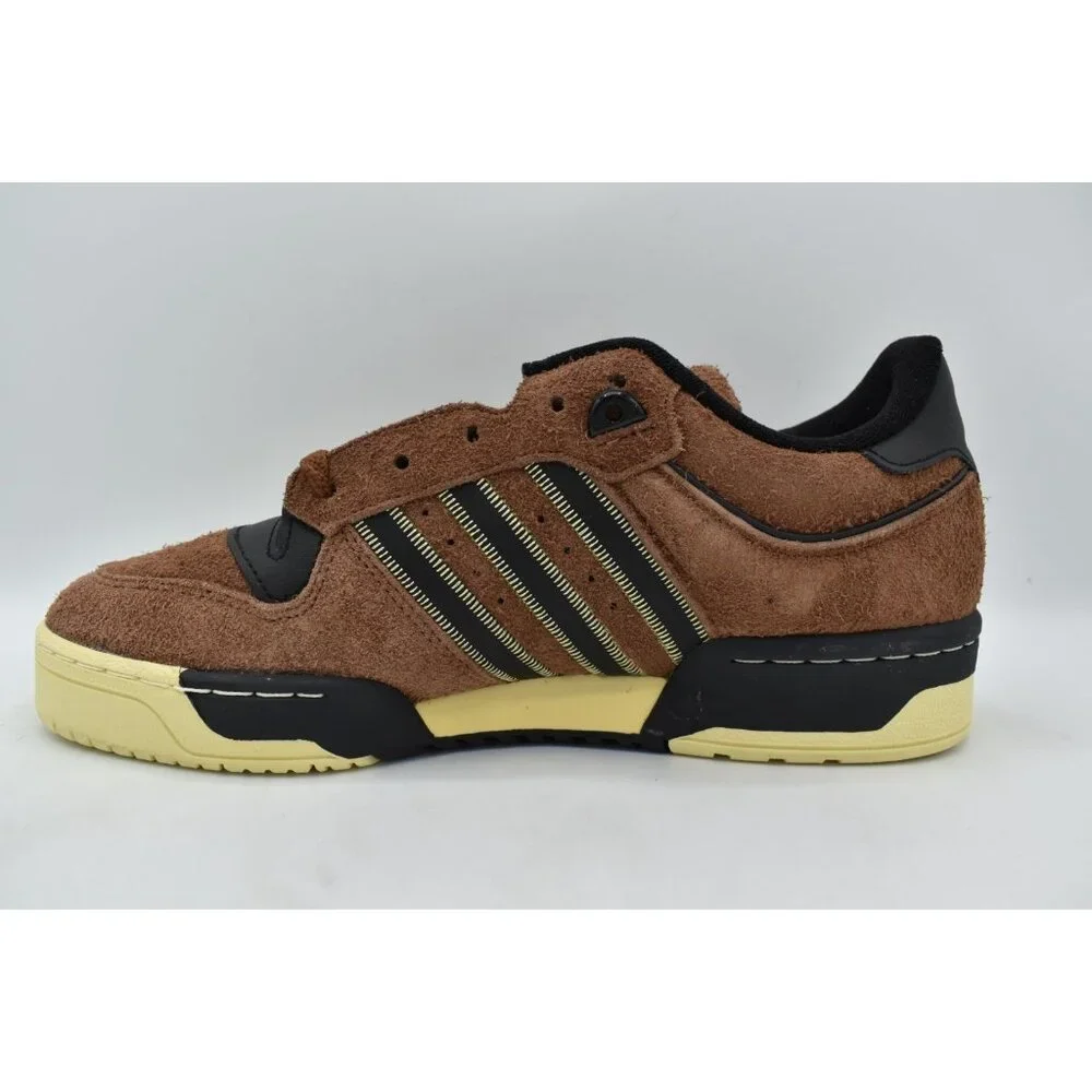Adidas Originals Mens Size‎ 9.5 Rivalry 86 Low Brown Black Suede Sneakers Shoes